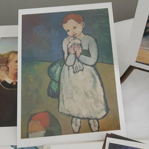 VTG POSTCARDS VAN GOGH MUNCH CEZANNE national gallery art institute MONET 52 lot - Picture 4 of 8